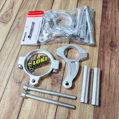 Jual bracket steering damper atau breket stabilizer stang ninja 150 ...