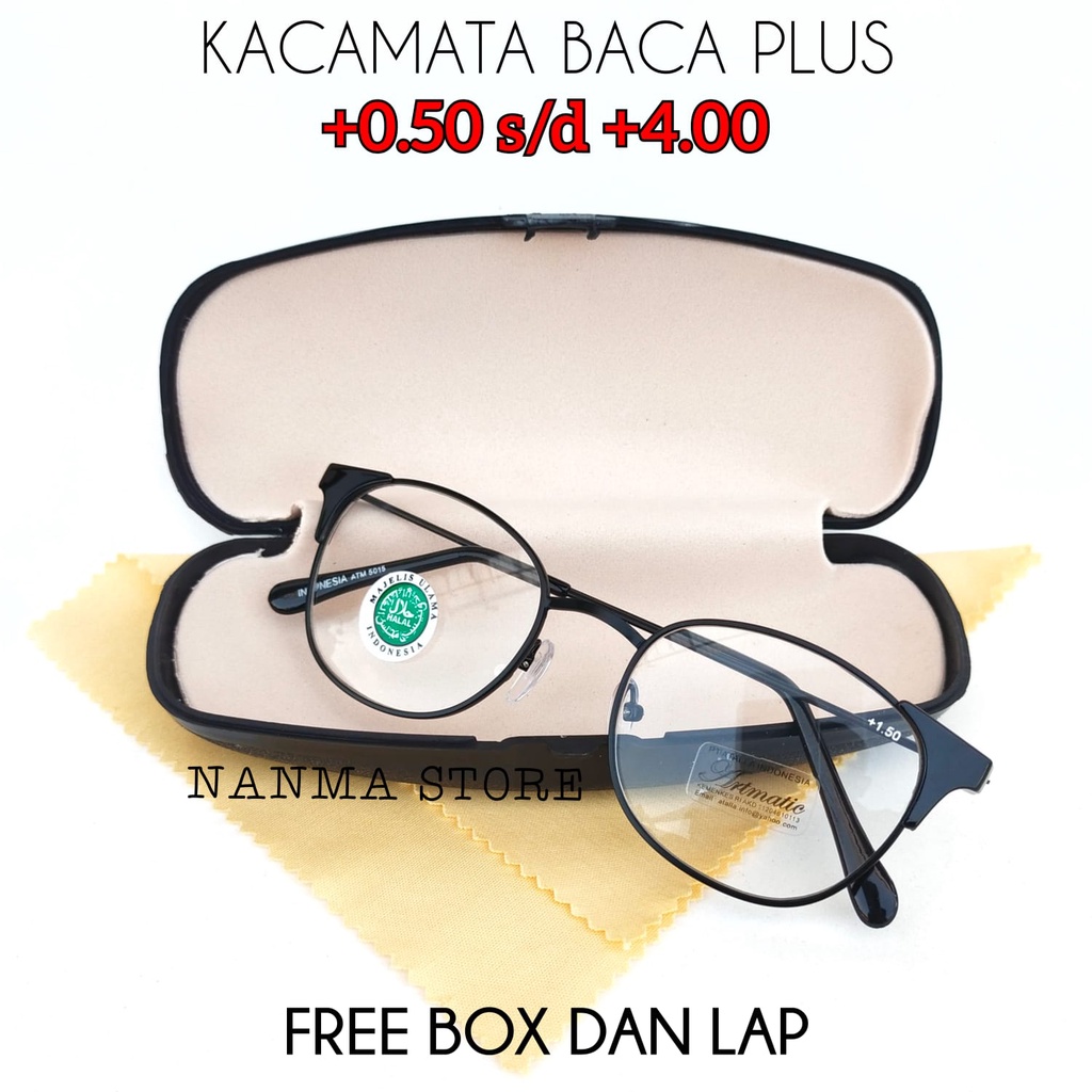 Jual Kacamata plus model oval frame besi/kacamata baca terbaru terlaris ...