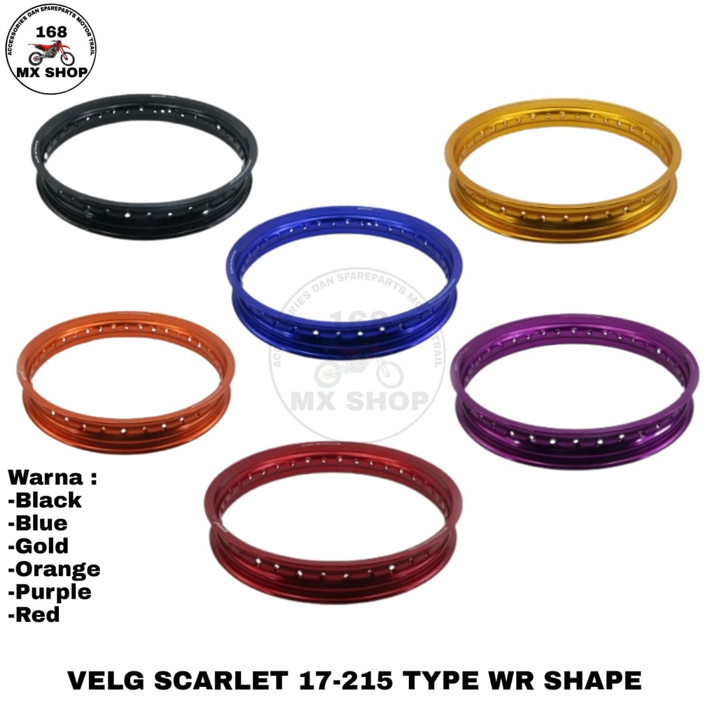 Jual VELG velek velk SCARLET 17 215 TYPE WR SHAPE | Shopee Indonesia