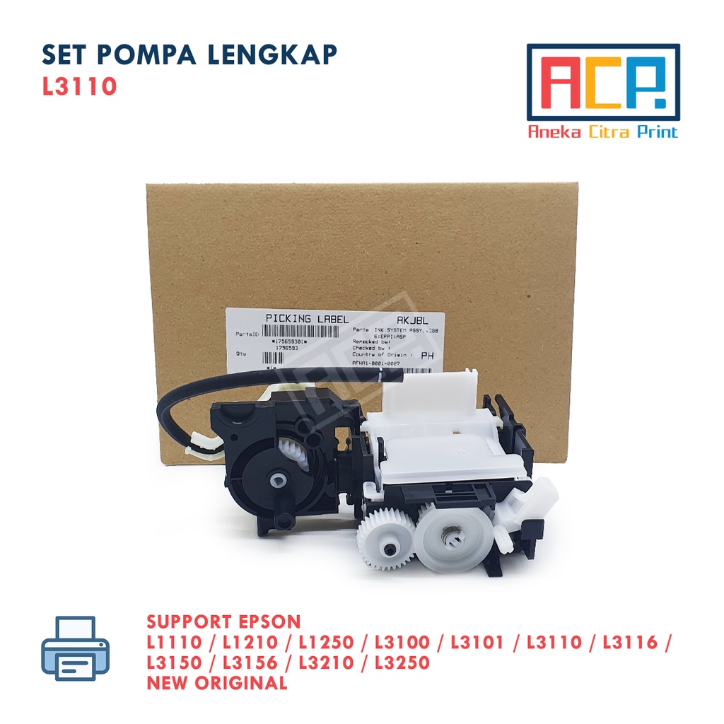 Jual Set Pompa Lengkap / Purge Unit Epson L1110 L1210 L1250 L3110