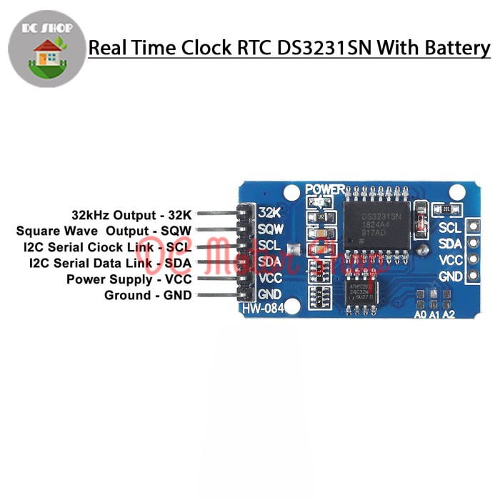 Jual Rtc Ds3231Sn Ds3231 Sn Ic At24C32 Real Time Clock Module For ...