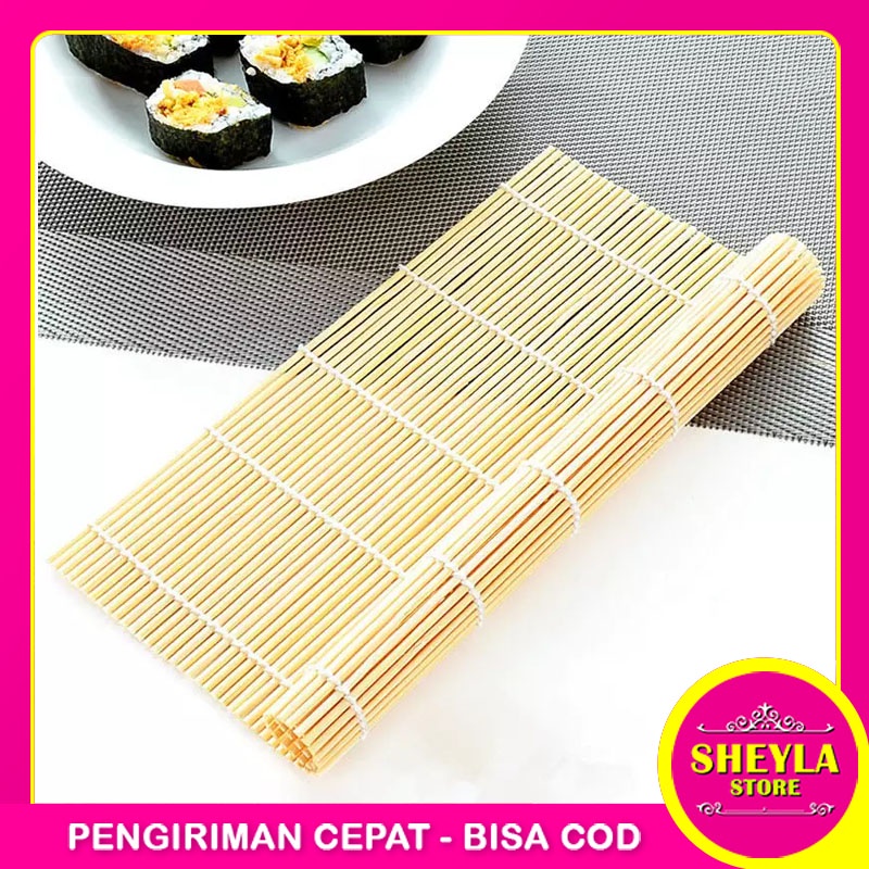 Jual Tikar Penggulung Sushi / Cetakan Alat Pembuat Sushi / Makisu ...