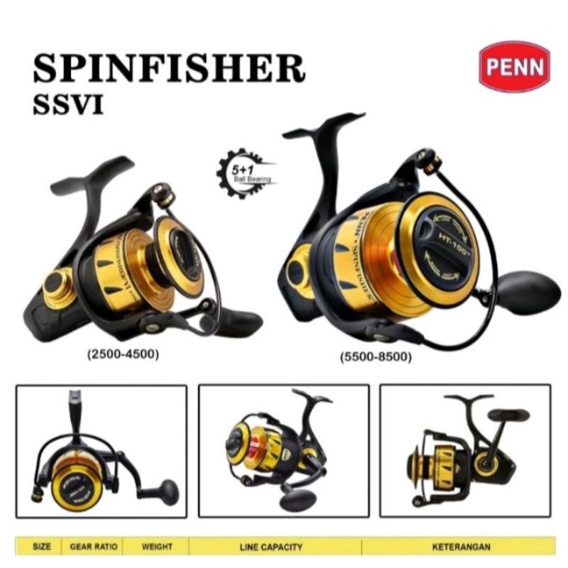 Penn Authority 2500/3500/4500hs/6500/8500 Salwater Fishing Reel