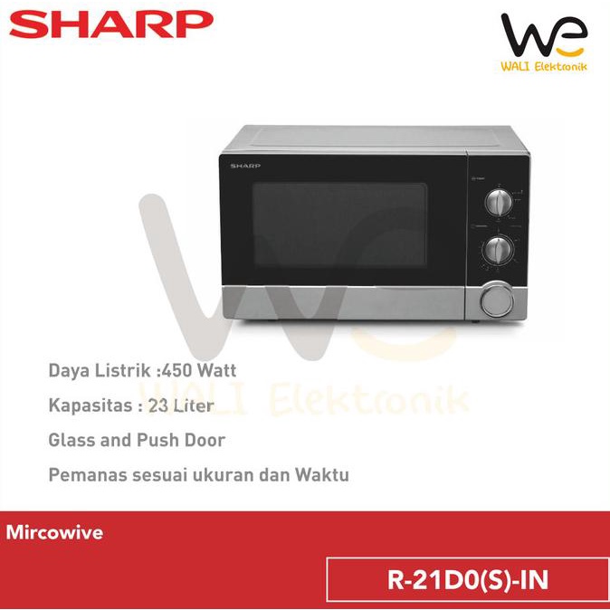 Jual Sharp Microwave R-21D0(S)-IN - Silver Hitam / Microwave besar 23 ...