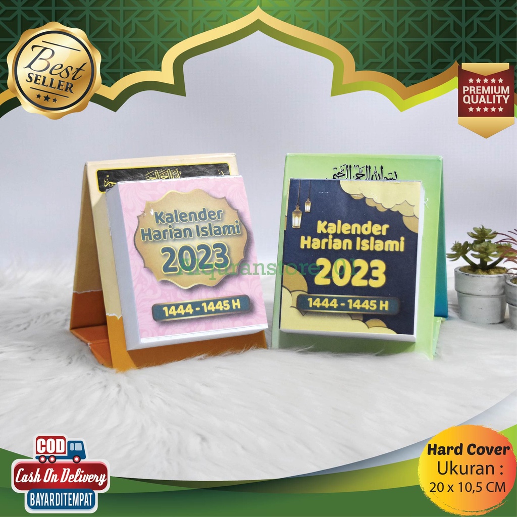 Jual Kalender Harian Islami 2023 1444 Hijriyah , Kalender Meja ...