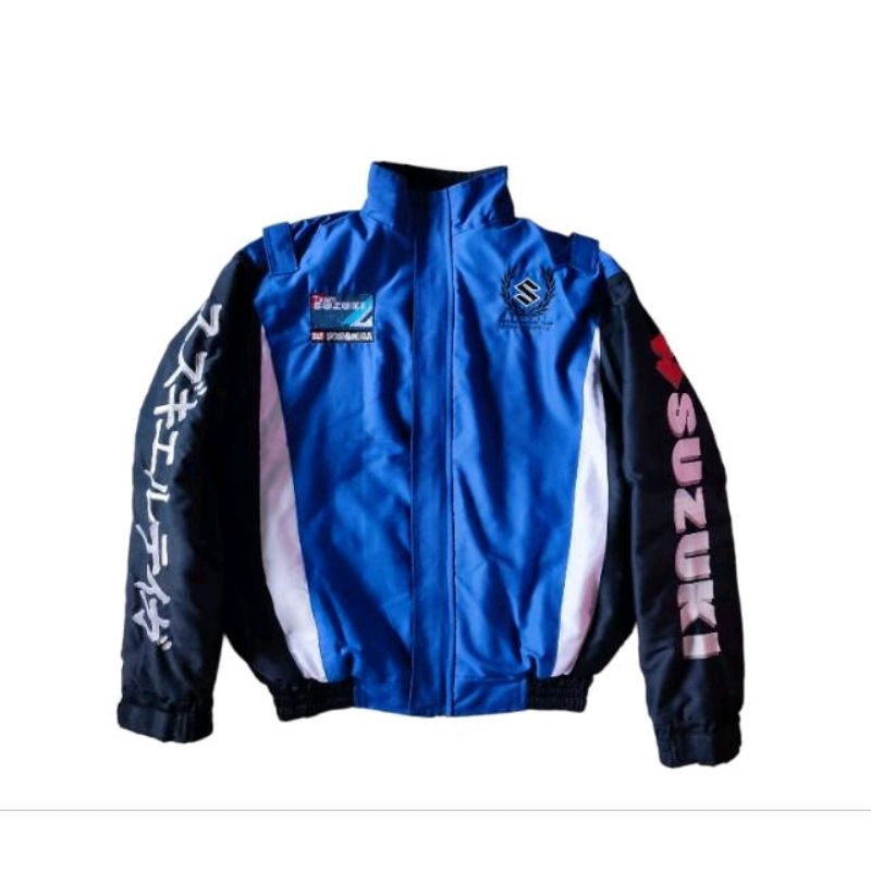 Jual JAKET TEAM SUZUKI BIRU JAKET SUZUKI BIRU RACING TEAM | Shopee ...