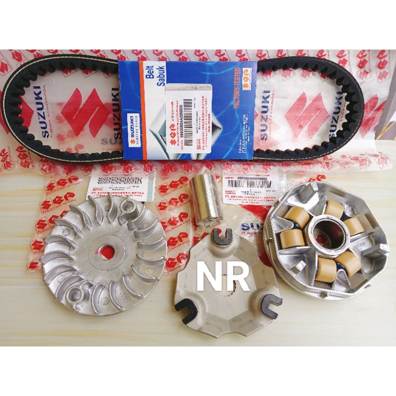 Jual Paket CVT V belt + Rumah roller + Kipas Suzuki Spin 125 Skywave ...