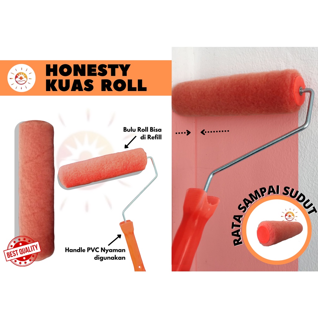 Jual Kuas Roll / Paint Roller / Kuas Rol Cat Tembok 9"/Kuas Roll Copot