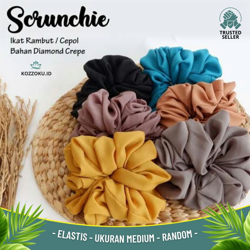 Jual Scrunchie Scruncie Scrunchies Srunchie Cepol Scrunchi Scrunchie Satin Scrunchy Ikat Cepol 