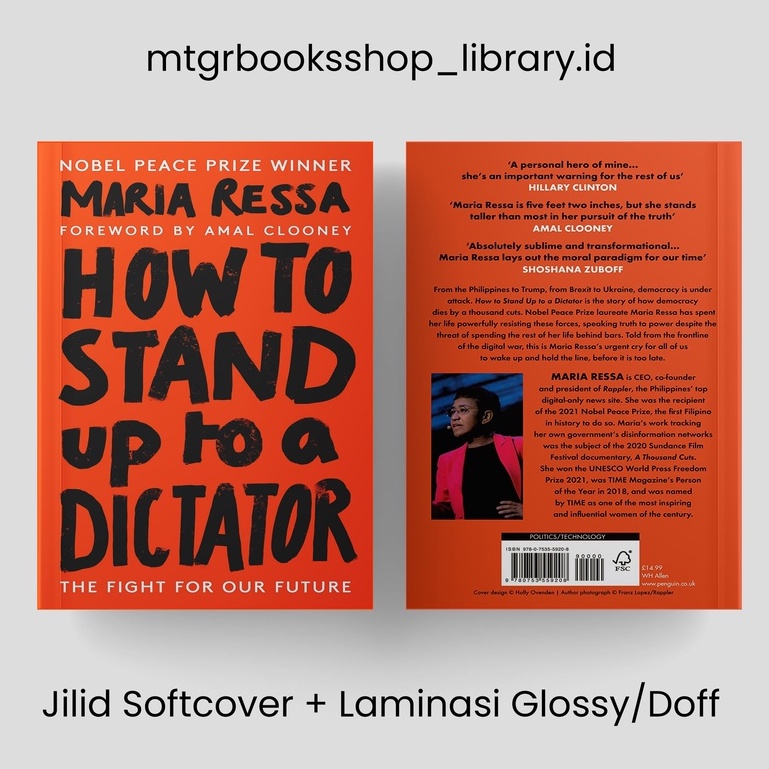 Jual BUKU How To Stand Up To A Dictator By Maria Ressa (SOFTCOVER ...