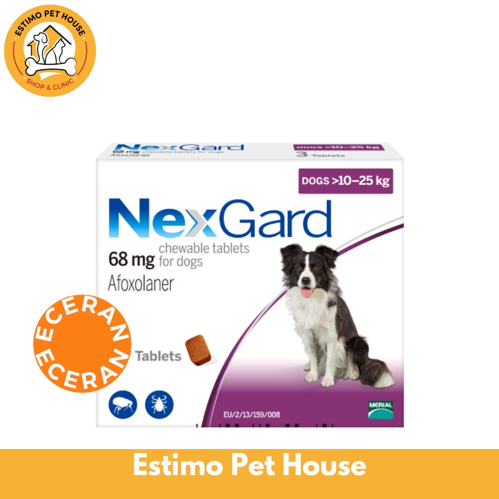 Jual NEXGARD FOR DOGS 1025kg Obat Kutu Anjing (Eceran) Shopee Indonesia