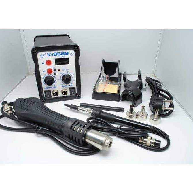 Jual Desoldering Heat Gun Solder Dengan Station 220V/700W Hitam Shopee Indonesia