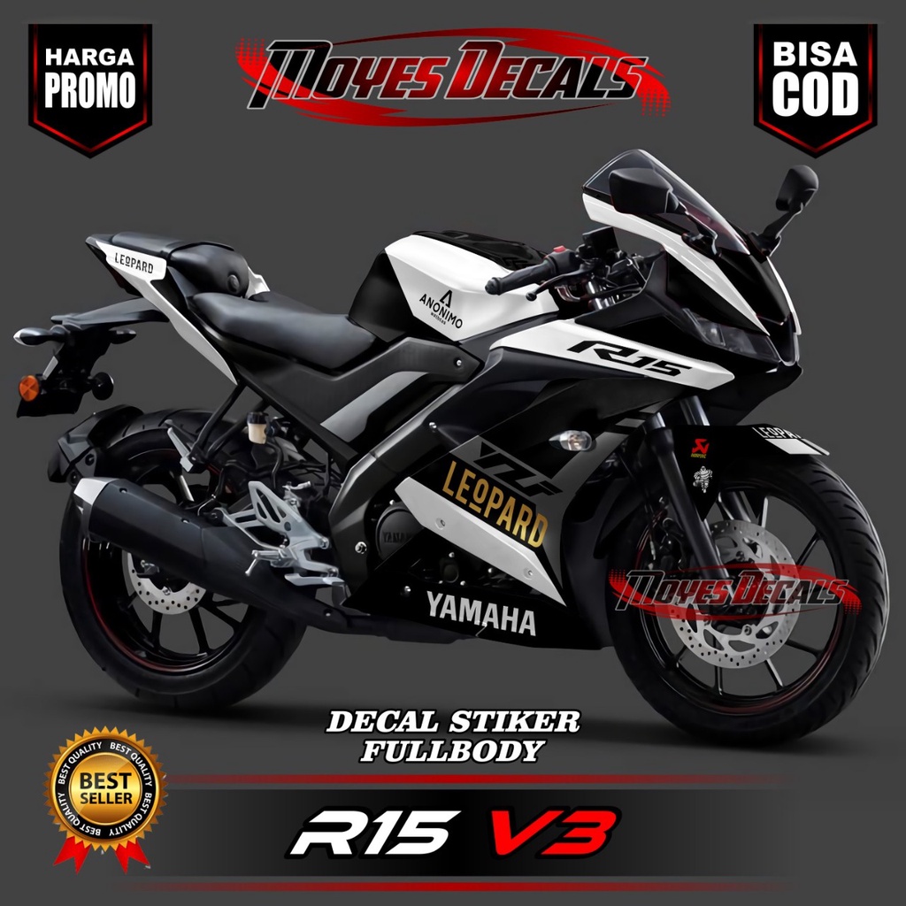 Jual Decal R15 V3 Fullbody // Stiker Variasi Yamaha R15 V3 Full Body ...