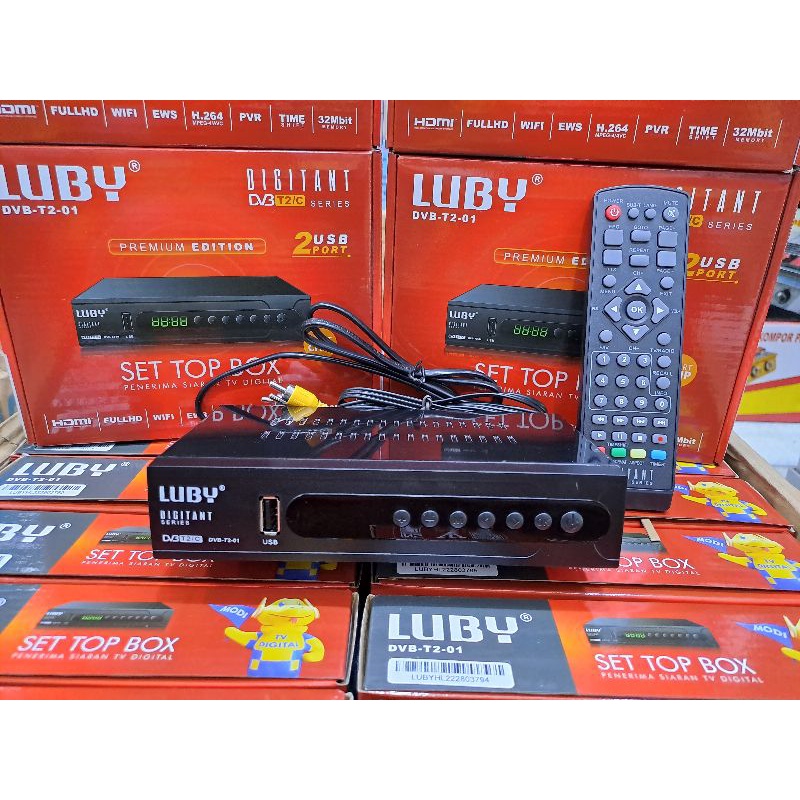 Jual STB Set Top Box Digital TV DVBT2 (LUBY Digitant T201) Shopee