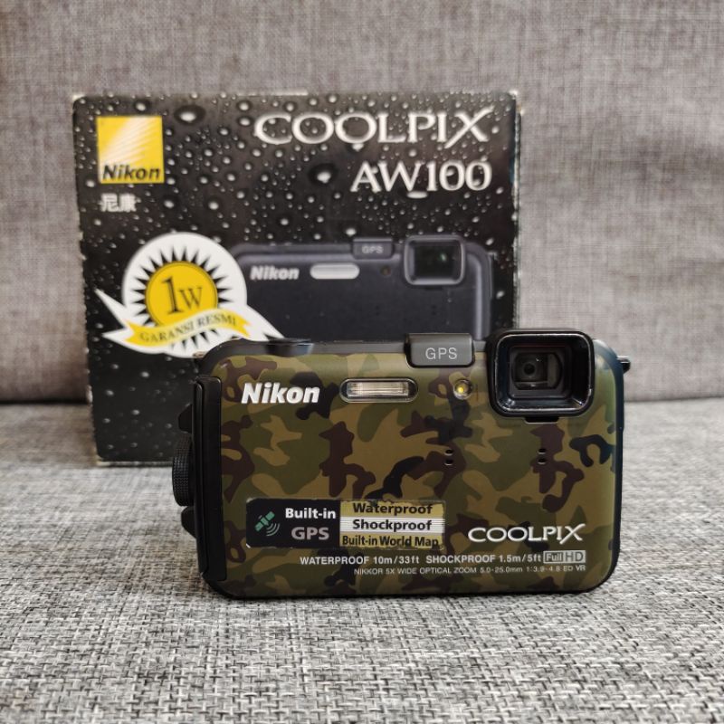 Jual Nikon Coolpix AW100 GPS Kamera Waterproof Murah Shopee Indonesia