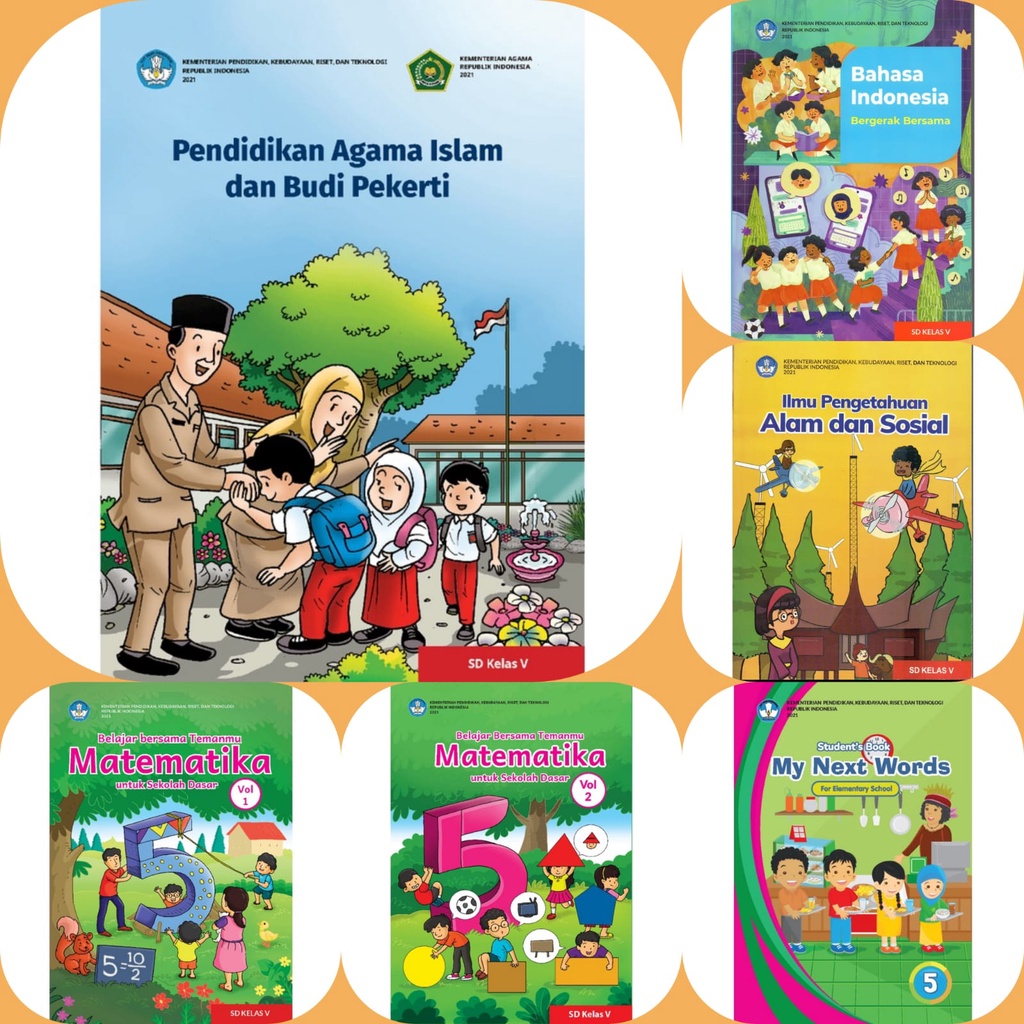 Jual Buku Siswa Kelas 5 SD/MI Kurikulum Merdeka HVS PUTIH | Shopee ...