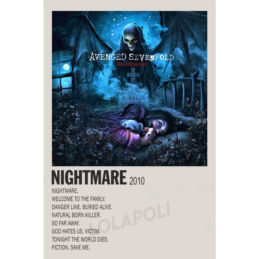 Jual Poster Cover Album Nightmare - Avenged Sevenfold | Shopee Indonesia