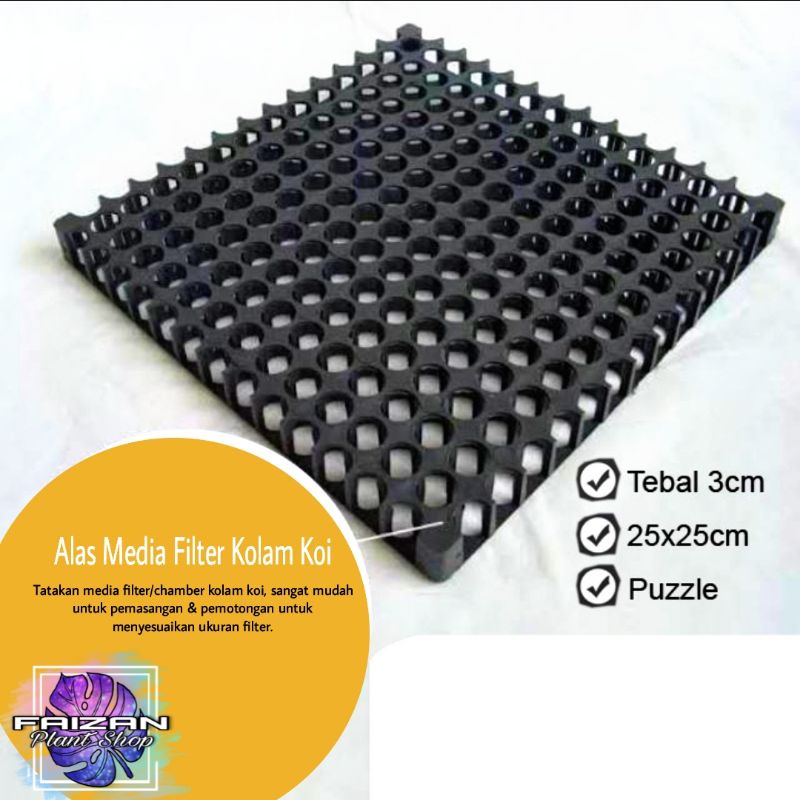 Jual tatakan media filter kolam koi, alas media filter kolam koi