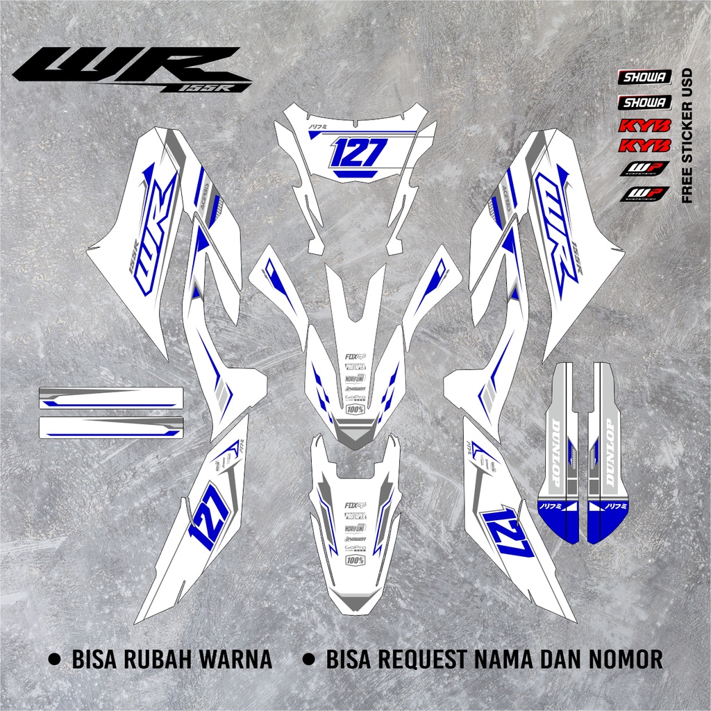 Jual DECAL.KIT | NEW STIKER DECAL YAMAHA WR 155 FULL BODY PREMIUM Bebas ...