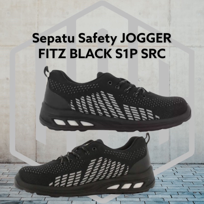 Jual Sepatu Safety Jogger FITZ BLACK S1P SRC Shopee Indonesia