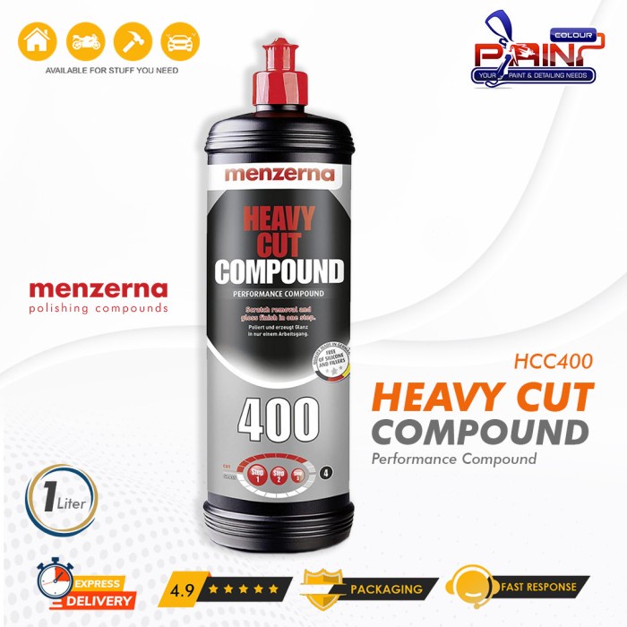 Menzerna Heavy Cut Compound 400 Green Line VOC-Free 250 Ml