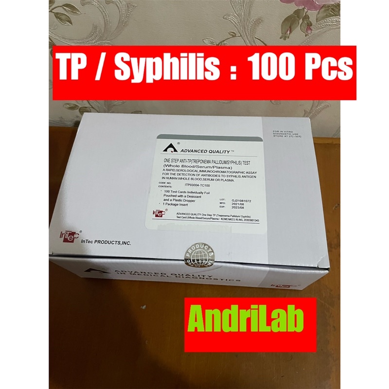 Jual Tes Syphillis Casette Merk Intec isi 100 Tes card | Shopee Indonesia