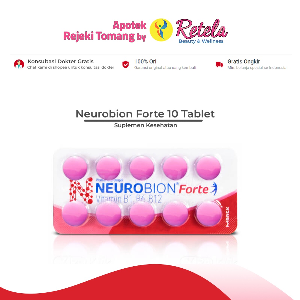 Jual NEUROBION FORTE STRIP ISI 10 TABLET | Shopee Indonesia