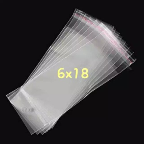 Jual ISI 100 Plastik Opp Lem Seal 6x18 Kemasan Bungkus Sendok Garpu Shopee Indonesia