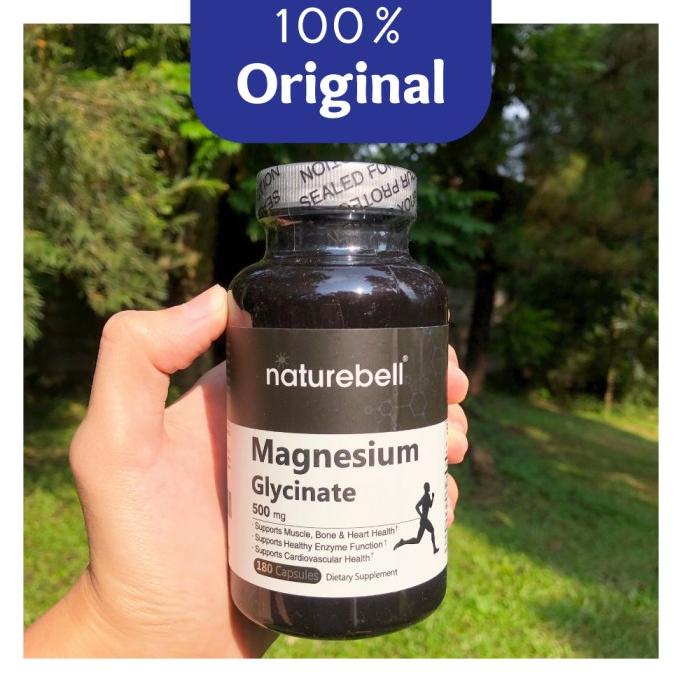 Jual Naturebell Magnesium Glycinate 500mg 180 Capsules Original
