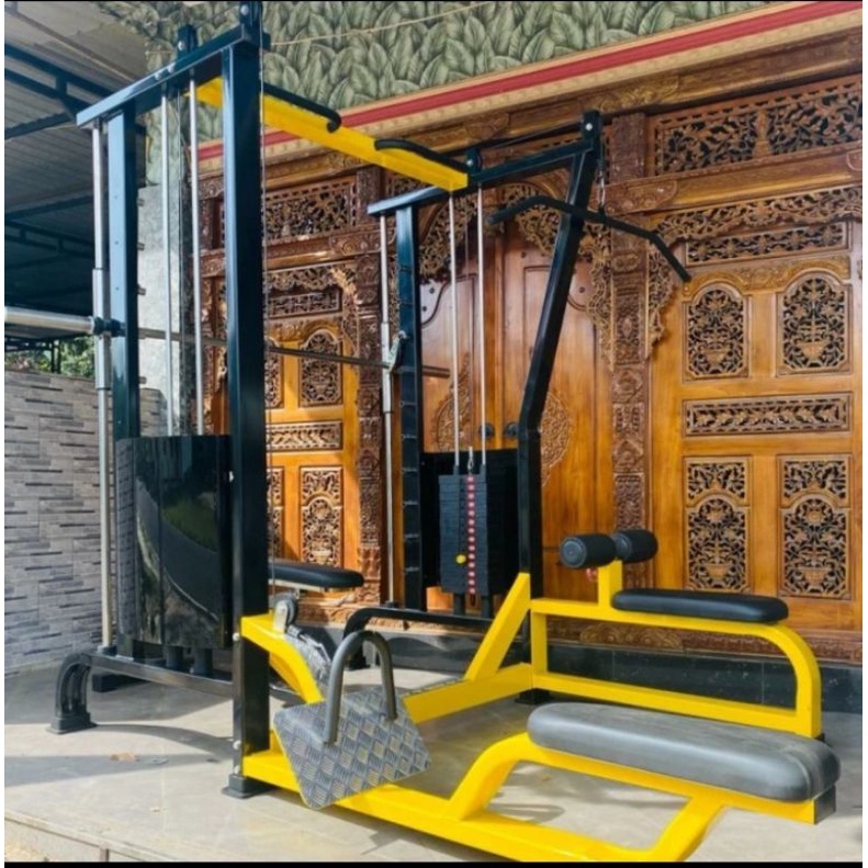 Jual SMITH LAT PULL DOWN ROWING MULTI FUNGSI PABRIK | Shopee Indonesia
