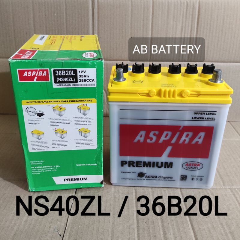 Jual Aki Mobil NS40ZL [36B20L] ASPIRA ASTRA | Shopee Indonesia