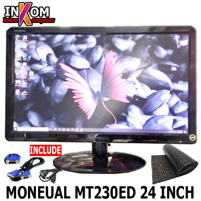 Jual Monitor LED Moneual 24 Inch PC CCTV / Monitor Komputer LED 24inch ...