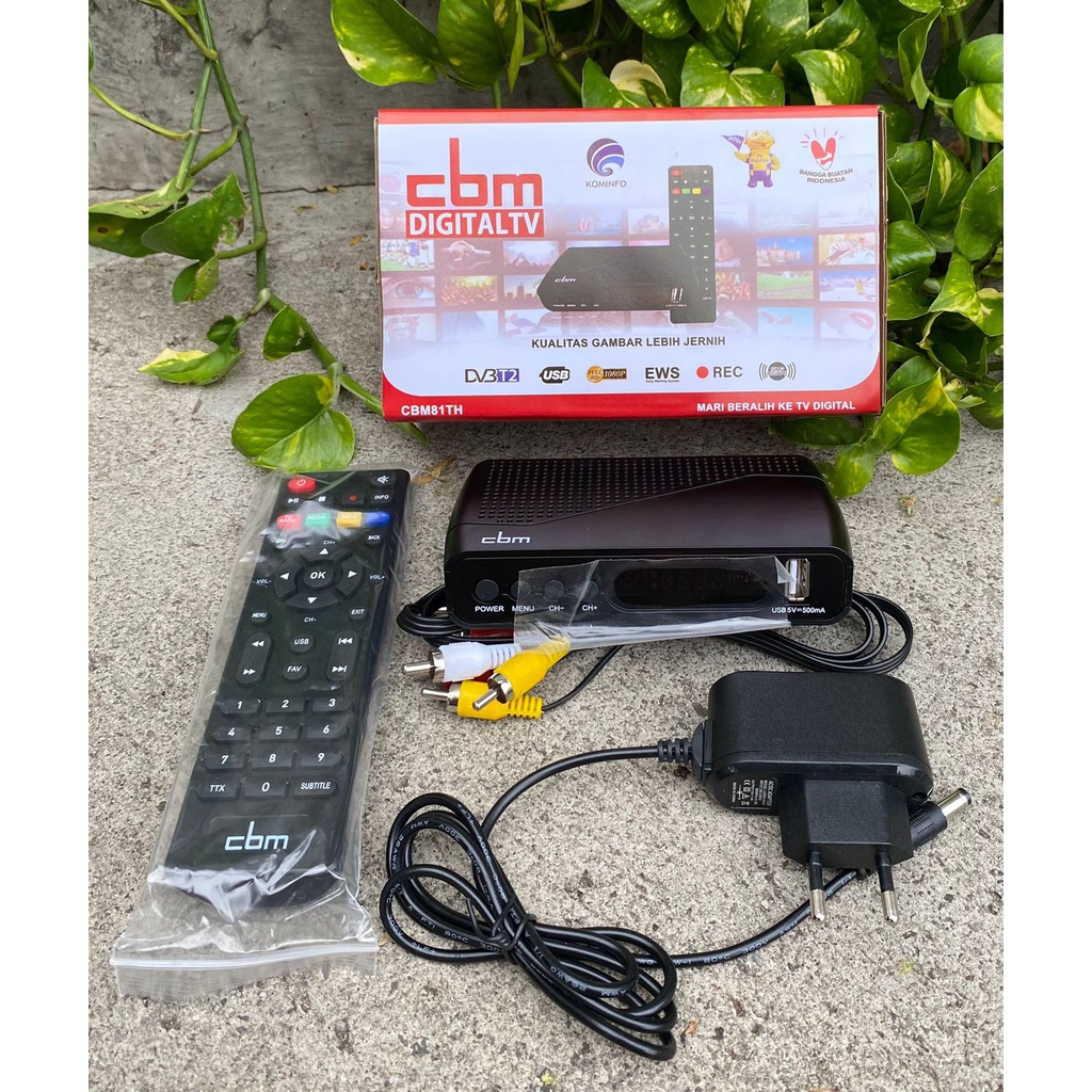 Jual DIGITAL EVERCOSS SET TOP BOX HD SNI / BISA TV TABUNG / STB DIGITAL