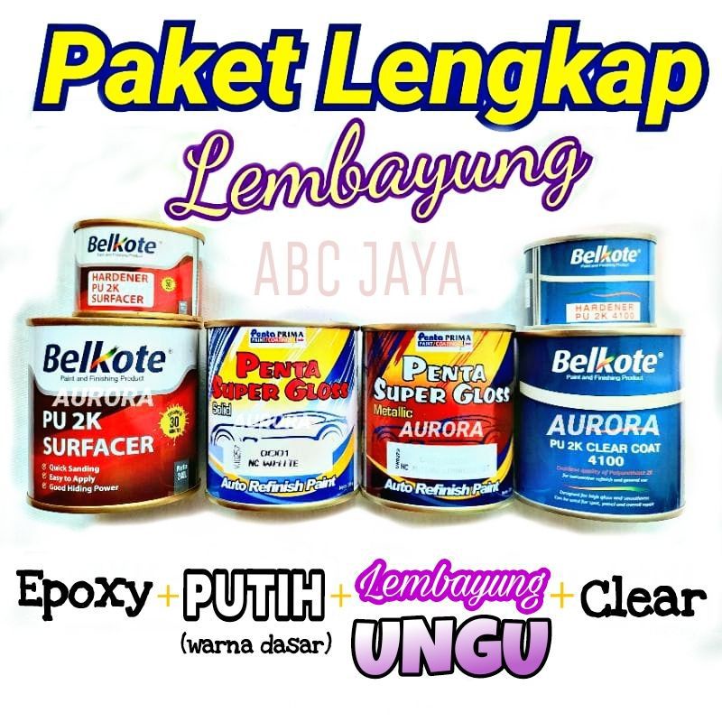 Jual Paket Cat Belkote Epoxy Penta Super Gloss Nc White Putih Pearl