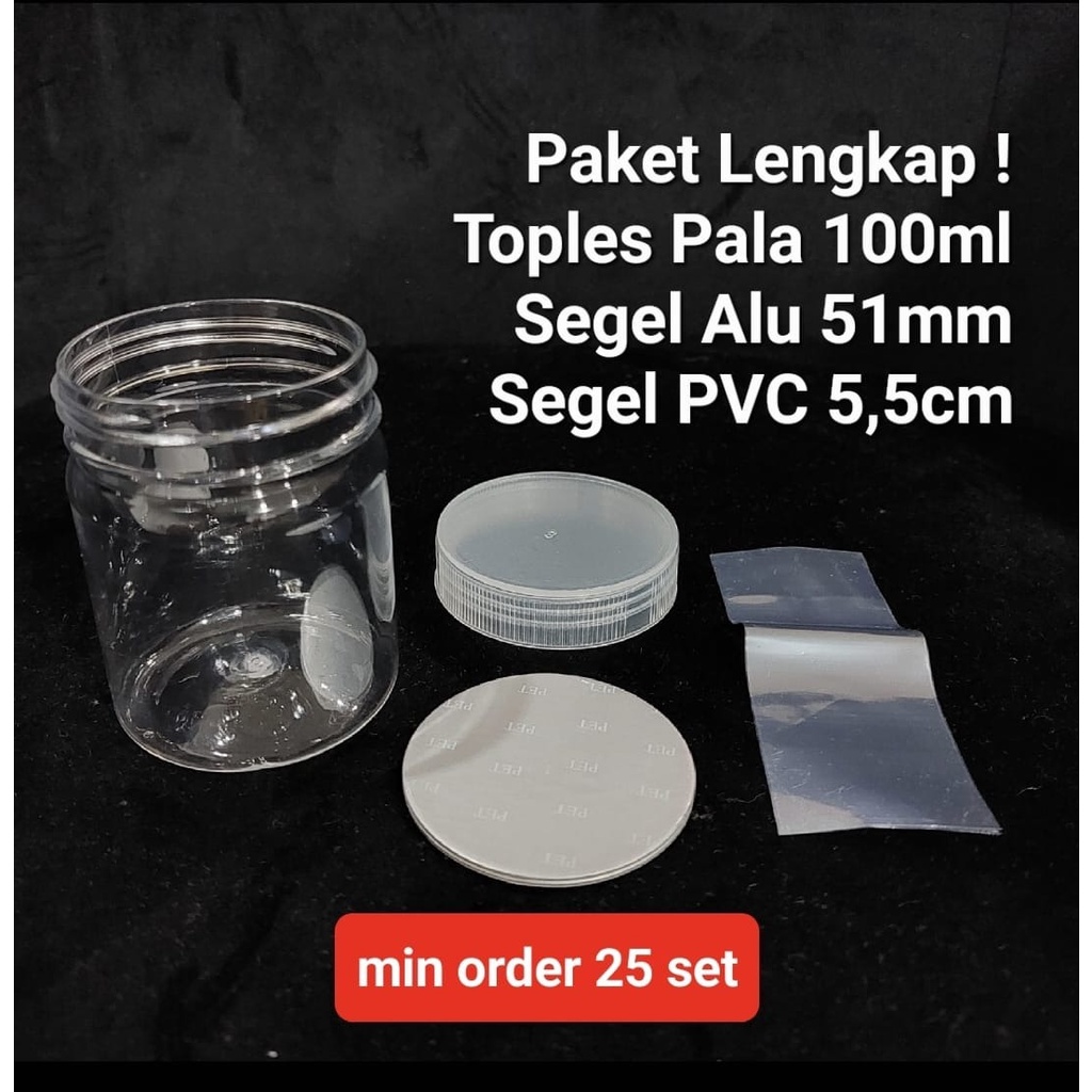 Jual Paket Lengkap Toples Pala Ml Segel Alu Mm Segel Pvc Cm