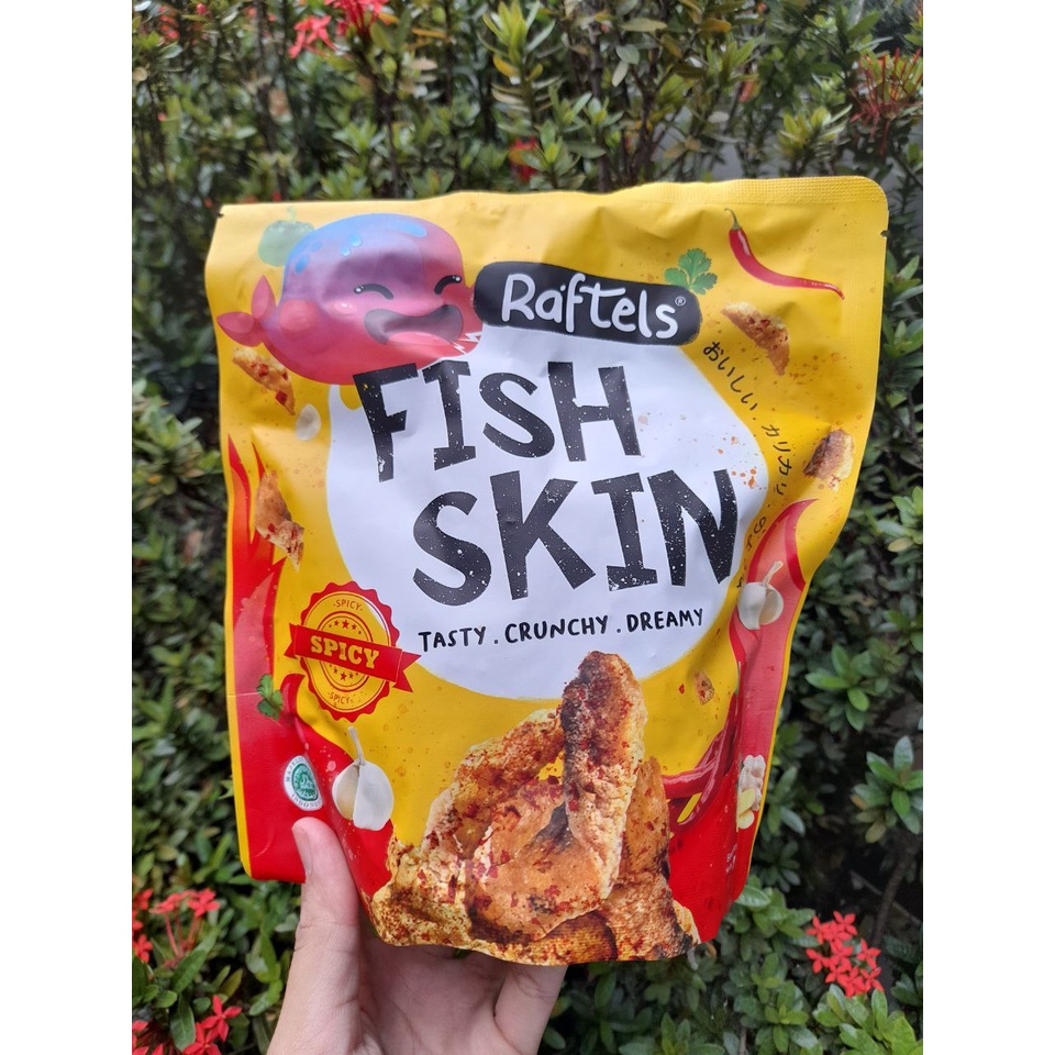 Jual Fish Skin Snack Keripik Kulit Ikan Asli Terenak Raftels | Shopee ...