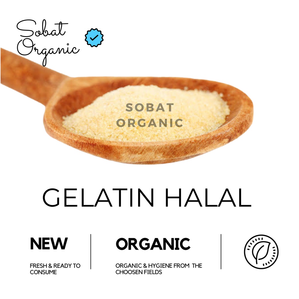 Jual Gelatin 150 Bloom Halal Gelatine 100 gr Shopee Indonesia