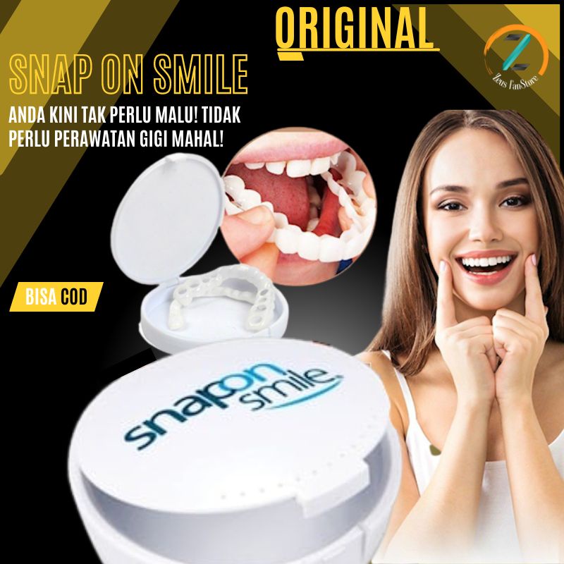 Jual Gigi Palsu Snap On Smile Atas Bawah ORIGINAL Authentic 1 Set Lem ...