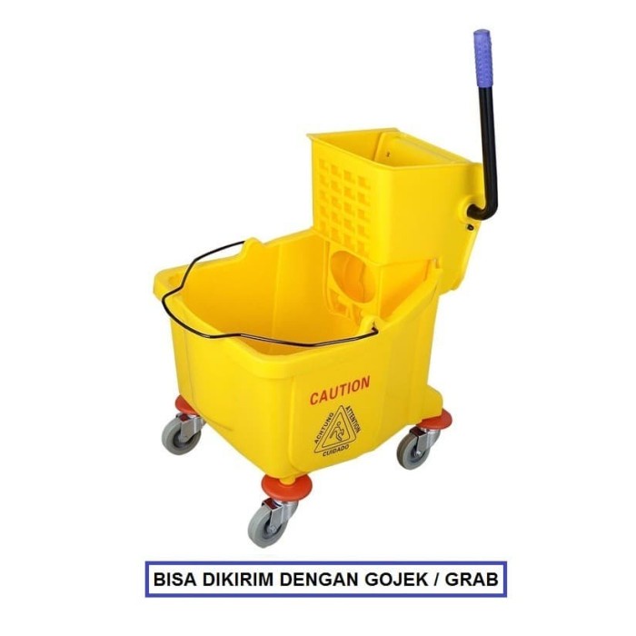 Jual Alat Pel Single Bucket 25Liter + Mop Press | Single Bucket 36Liter ...