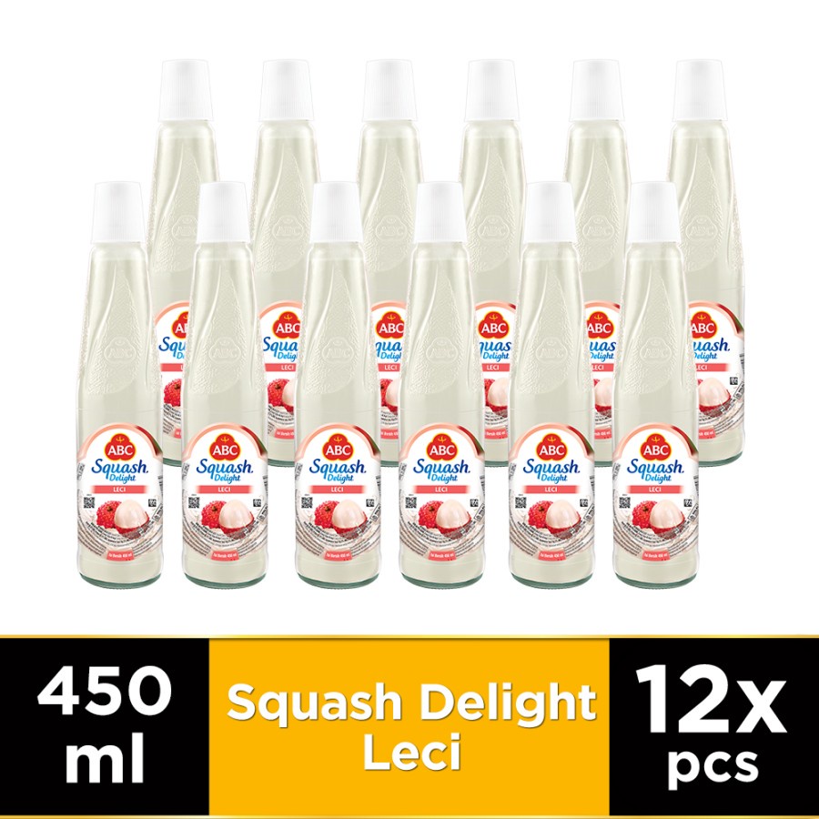 Jual Syrup ABC Squash Delight Lychee 450 ml (1 dos isi 12 botol ...