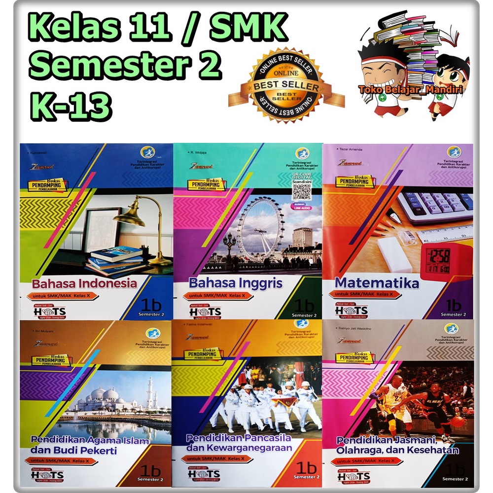 Jual LKS SMK/MAK Kelas 10 | X Semester 2 K-13 Zamrud Bahasa Indonesia ...
