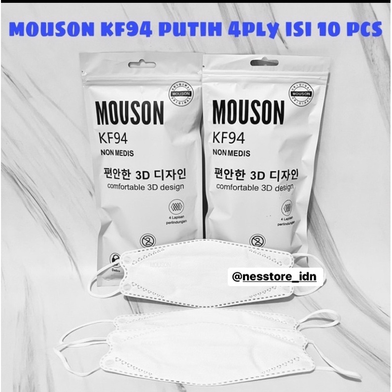 Jual MASKER KF94 DEWASA MOUSON ISI 10 PCS | Shopee Indonesia