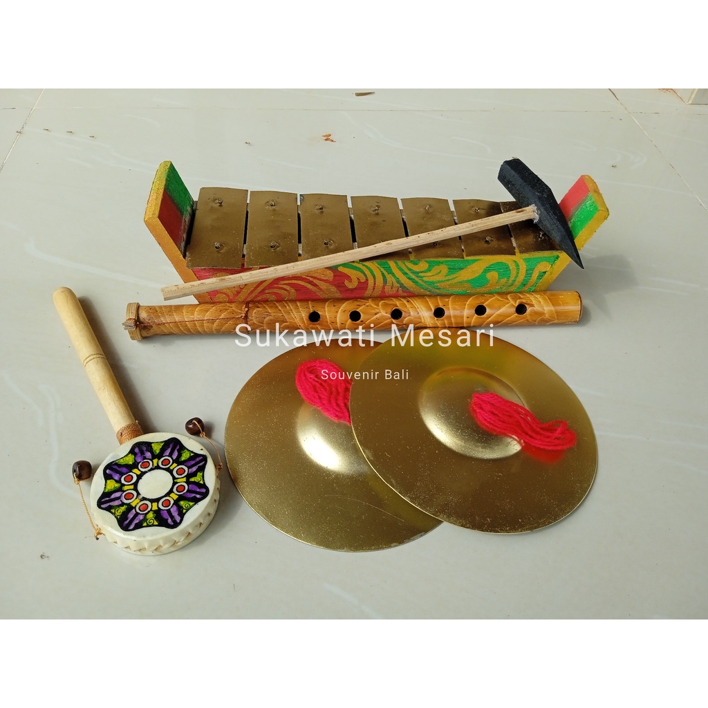 Jual Gamelan Gangsa Mini Cengceng Otok Otok Seruling Suling Paket ...