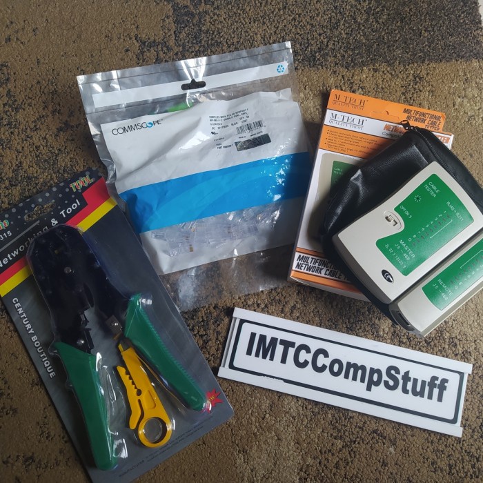 Jual PAKET JARINGAN UNTUK PELAJAR TANK CRIMPING LAN TESTER DAN RJ45 AMP ...