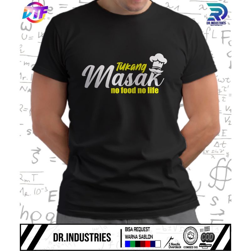 Jual Kaos Tukang Masak No Food No Life Baju Chef Shopee Indonesia 