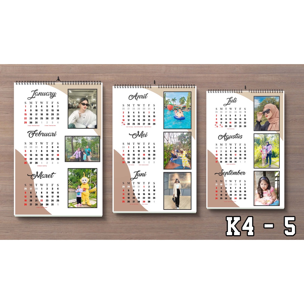 Jual Kalender Foto, Kalender Dinding, Kalender Costum | Shopee Indonesia