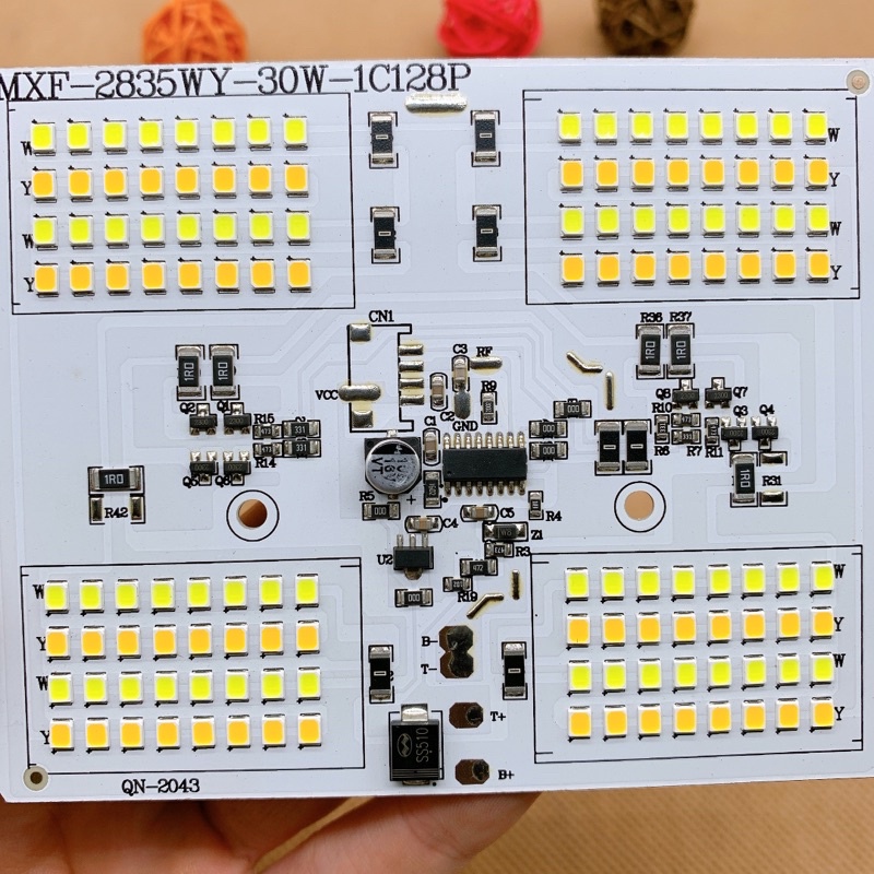 Jual brkh PCB papan Led smd 2835 input 3.7v - 4.2v 18650 DIY led solar ...