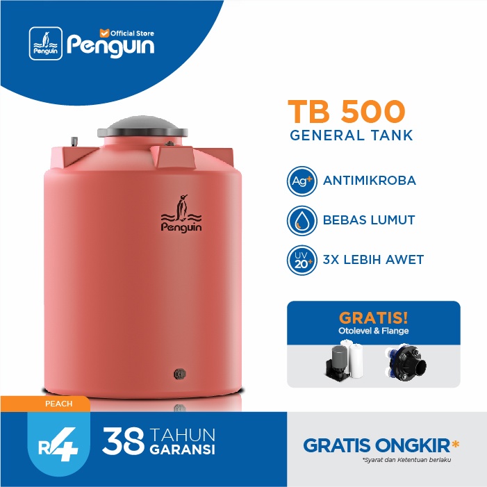 Jual Penguin Tangki Toren Tandon Air Tb 500 5100 Liter Retro Color Shopee Indonesia 0635