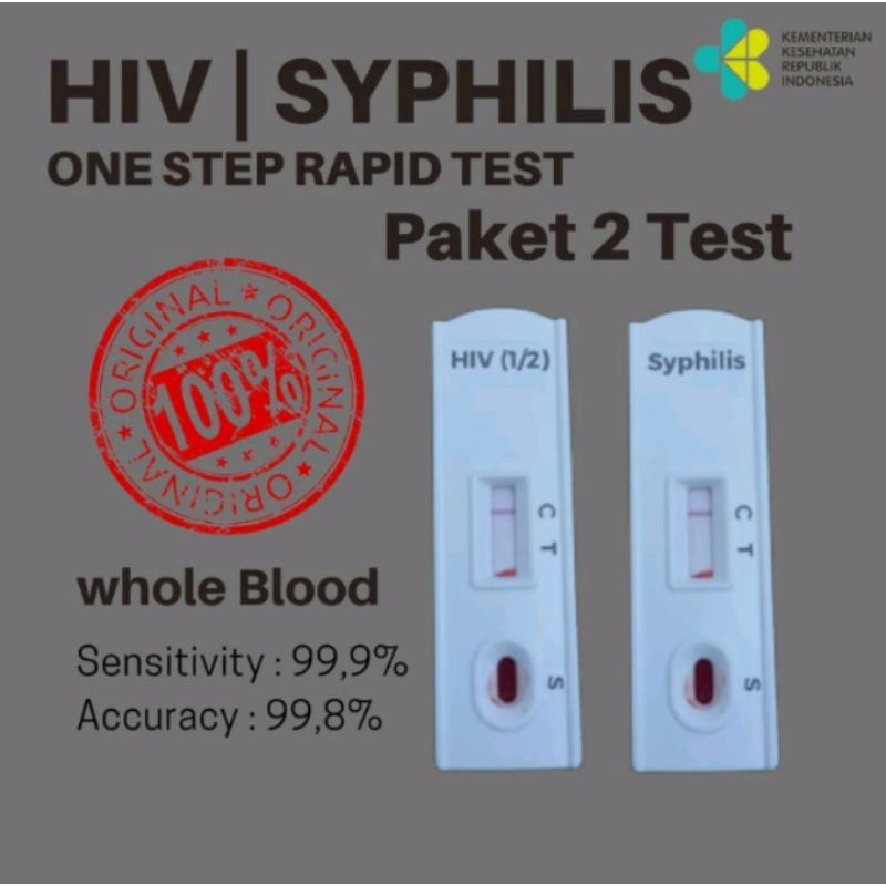 Jual Paket HIV dan Syphilis Test Alat Tes sifilis HIV 2 Set Shopee