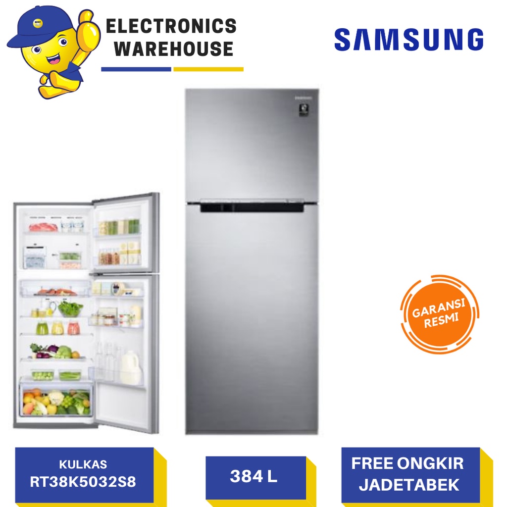 Jual Kulkas Samsung 2 pintu Twin Cooling RT38K5032S8 (JABODETABEK ONLY